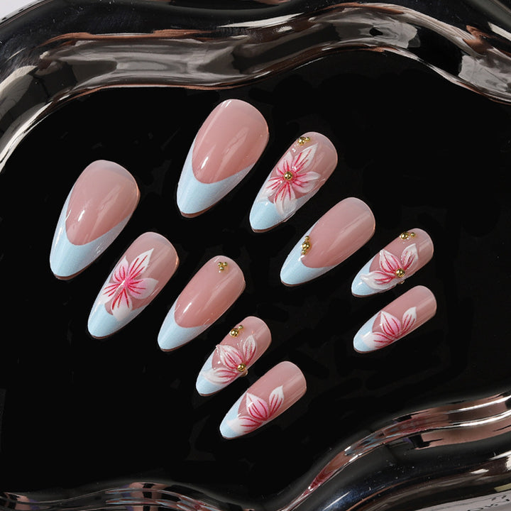 Floral Art Design Press-On Nagelset Karnz