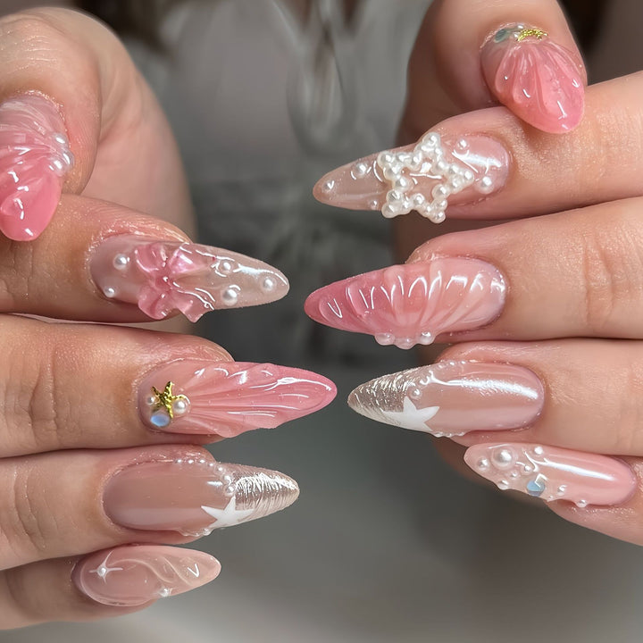 Nautisches Press-On Nagelset Karnz
