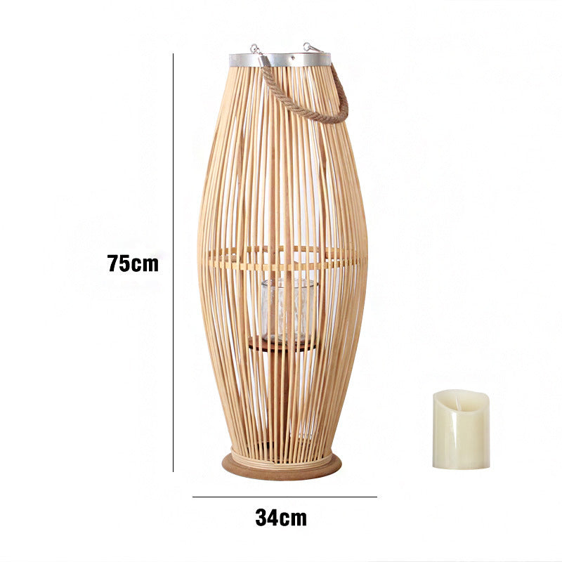 Elegante Rattan-Laterne Karnz