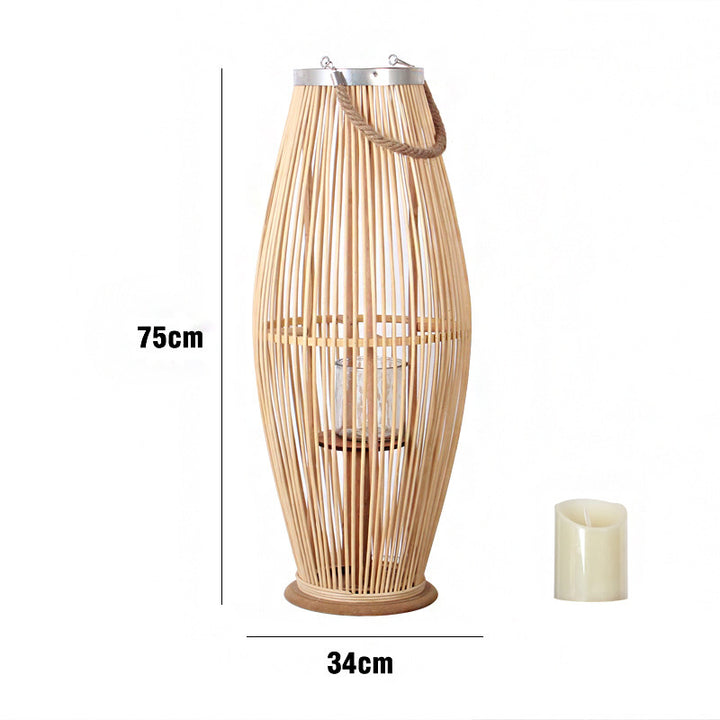 Elegante Rattan-Laterne Karnz
