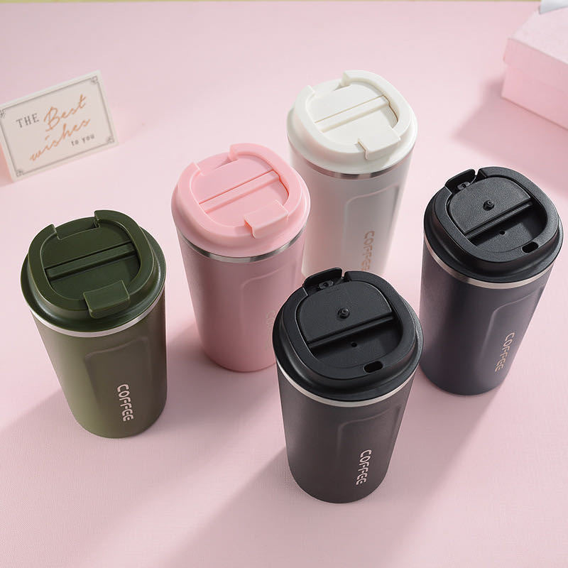 Damen stilvoller Kaffeebecher mit doppelter Wand Isolierung Karnz