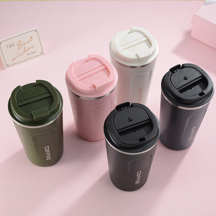Damen stilvoller Kaffeebecher mit doppelter Wand Isolierung Karnz