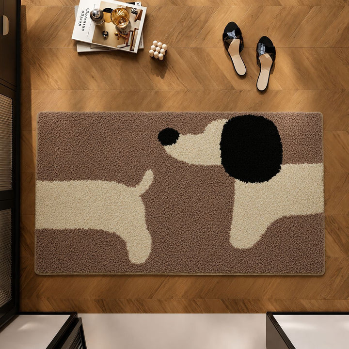 Dekorativer hundethematischer Teppich Karnz