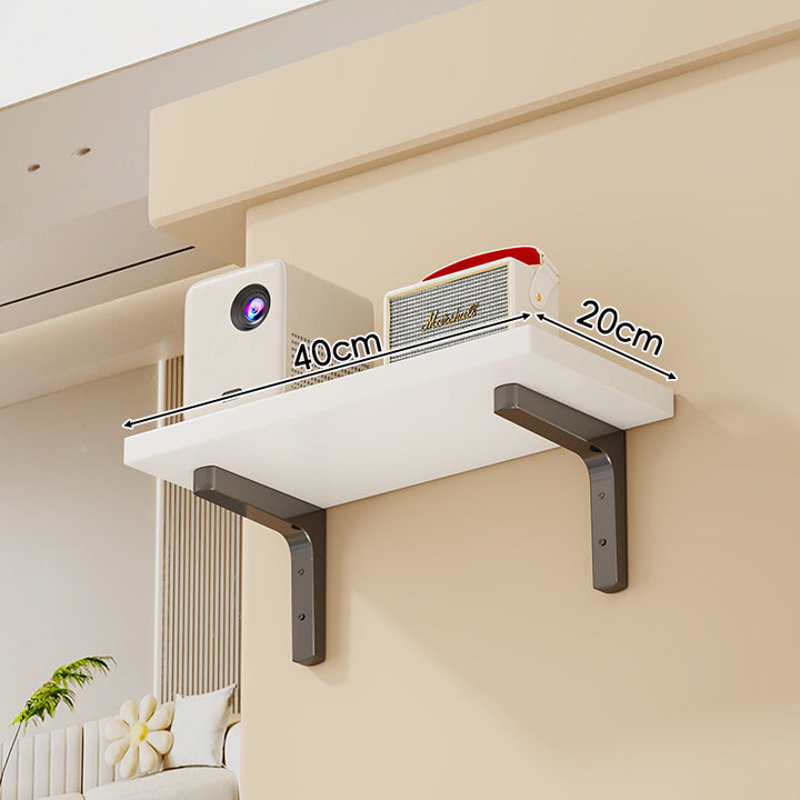 Wandmontierte schwebende Aufbewahrungse shelf mit Marmor-Effekt und Schwerlaststahlhaltern