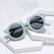 Damen stylische runde Sonnenbrille mit modernem Kunststoffrahmen Karnz