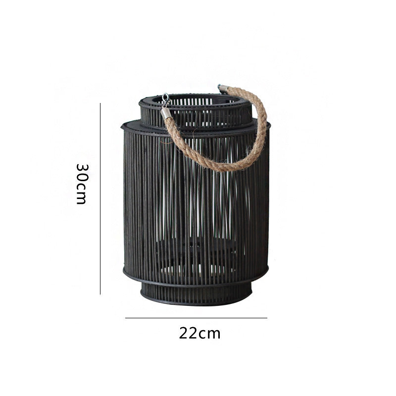 Dekorative Rattan-Laterne Karnz