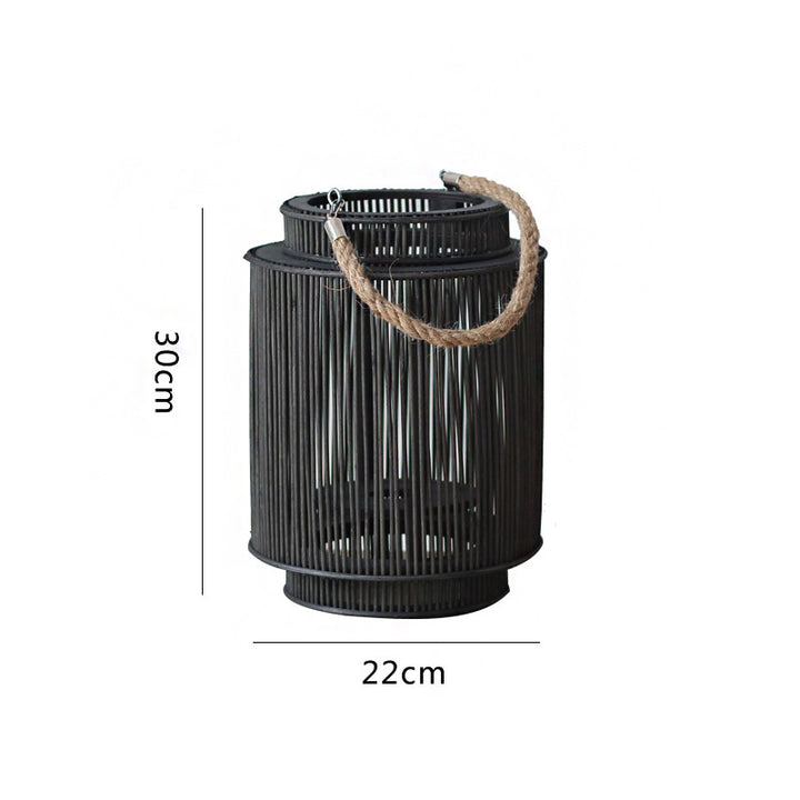 Dekorative Rattan-Laterne Karnz