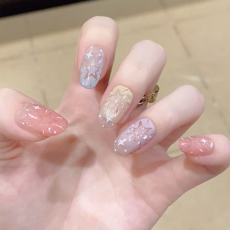 Dekorative Glitzernde Press-On Nail Tips Karnz