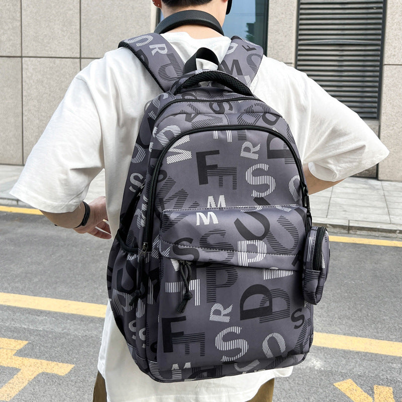 Stylischer Rucksack mit Buchstabenaufdruck Karnz