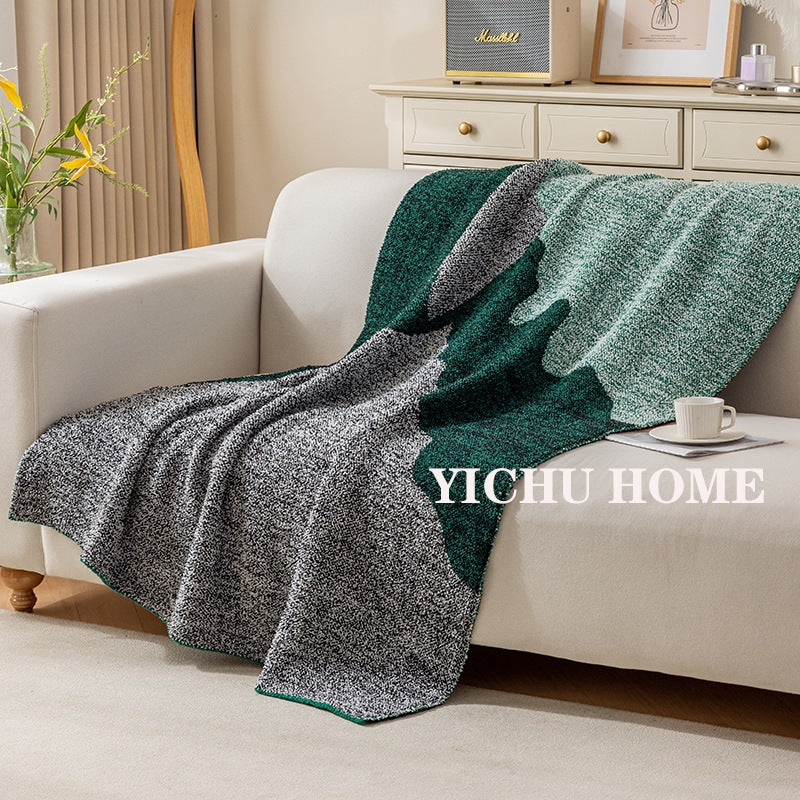 Gemütliche Strickdecke