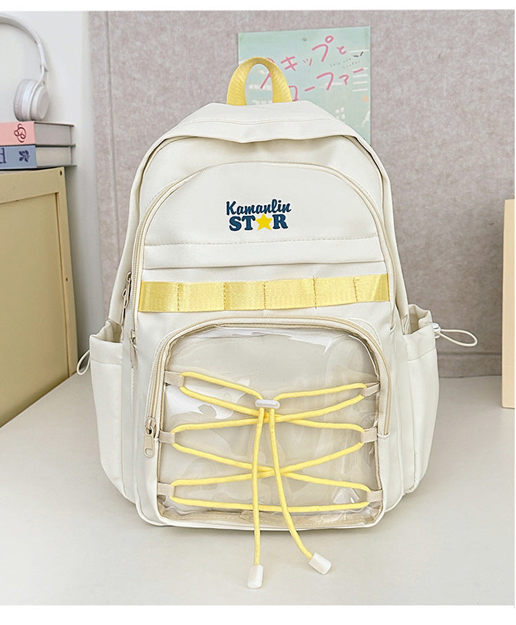 Transparenter Front-Schulrucksack