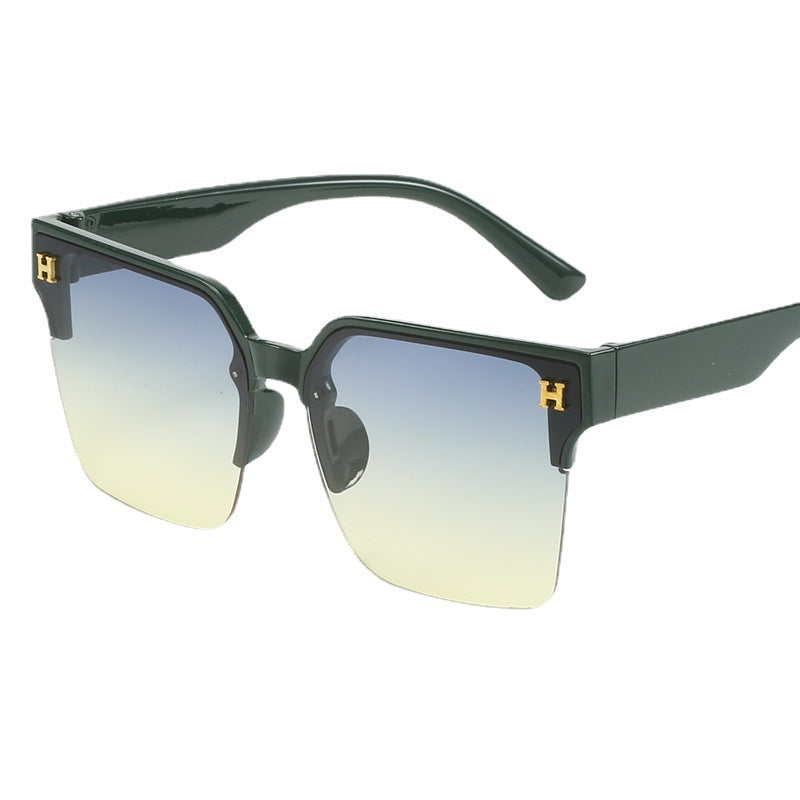 Damen quadratische Sonnenbrille mit elegantem Metallrahmen Karnz
