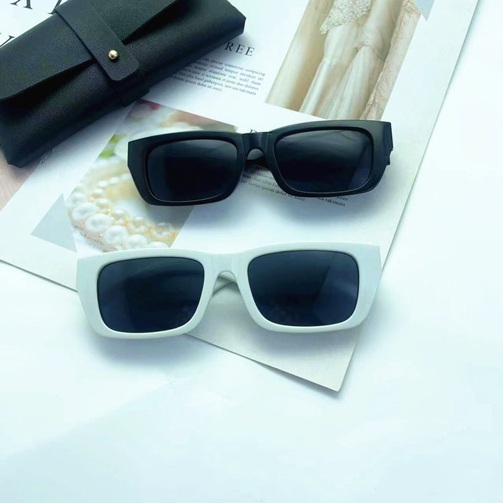 Stylische Übergroße Schild Sonnenbrille Karnz