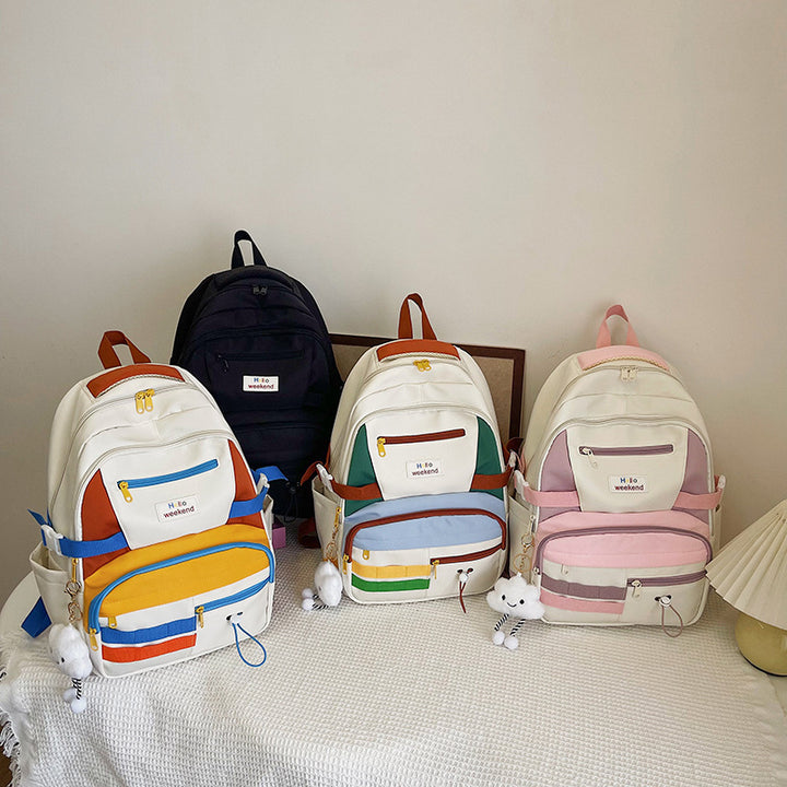 Verspielter Mehrfachtaschen-Rucksack Karnz
