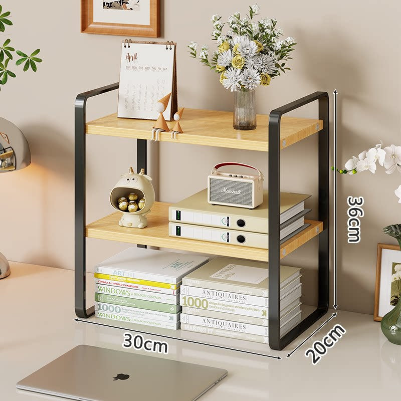 Kompakte Metall Desktop Zwei-Ebenen Organizer Regal Erhöhung