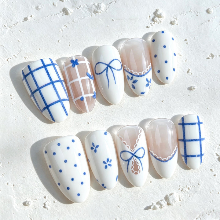 Muster Presse-Auf-Nagel-Set