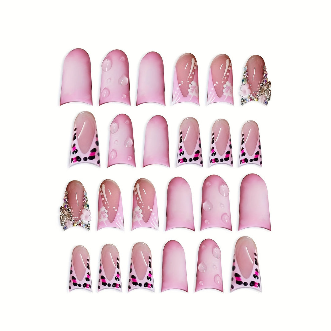 Dekoratives Press-On Nagelkunst Set Karnz