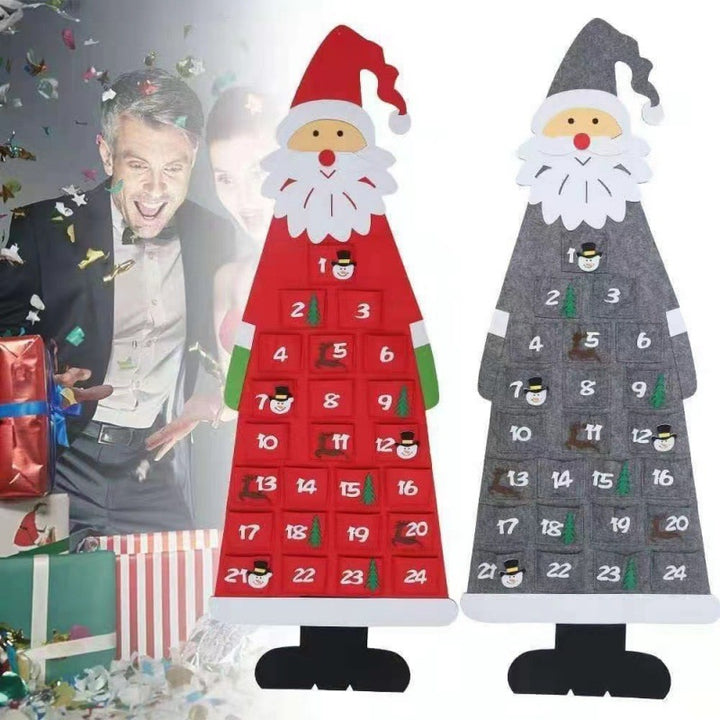 Weihnachts Adventskalender Wandbehang Karnz
