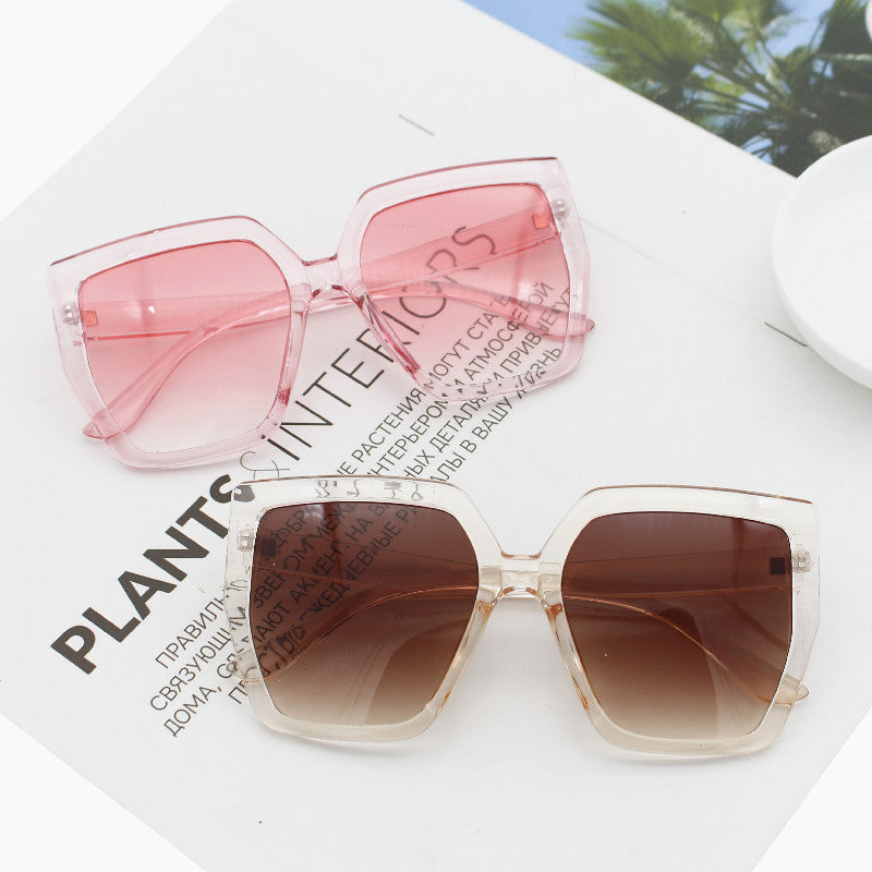 Damen elegante oversized Sonnenbrille mit luxuriösem Rahmen Karnz