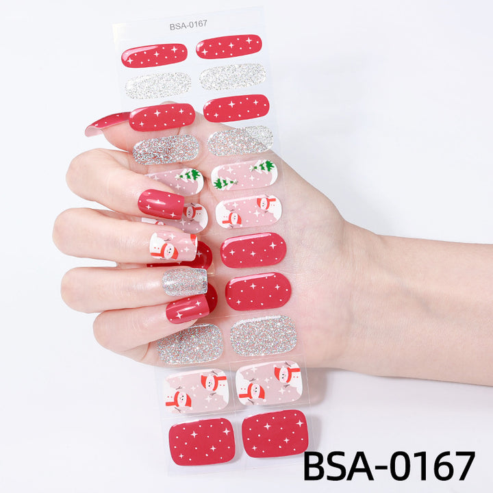 Festliche Ferien Nagel Wraps