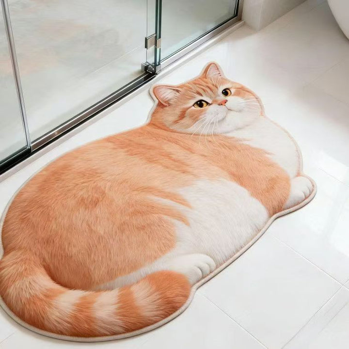 Plüsch Katzenförmige Badmatte