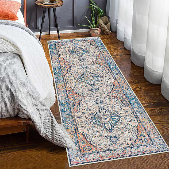 Vintage-inspirierter floraler Musterteppich Runner Karnz