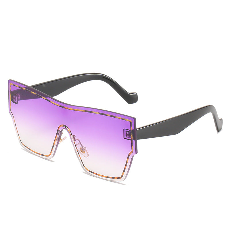 Damen futuristische Oversized-Wraparound-Sonnenbrille Karnz