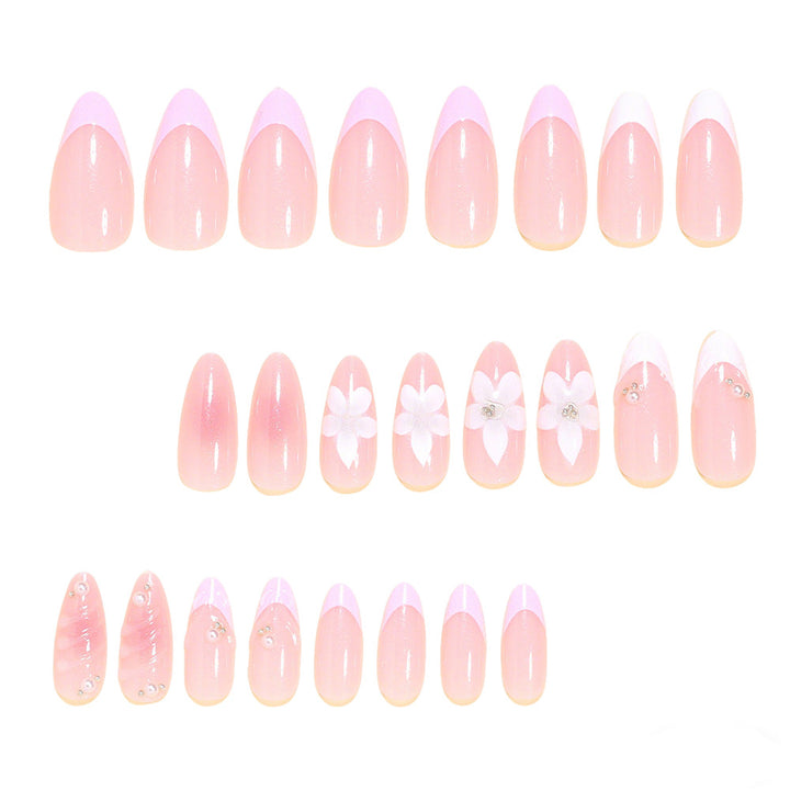 Dekorative florale Acryl-Nagelspitzen Karnz