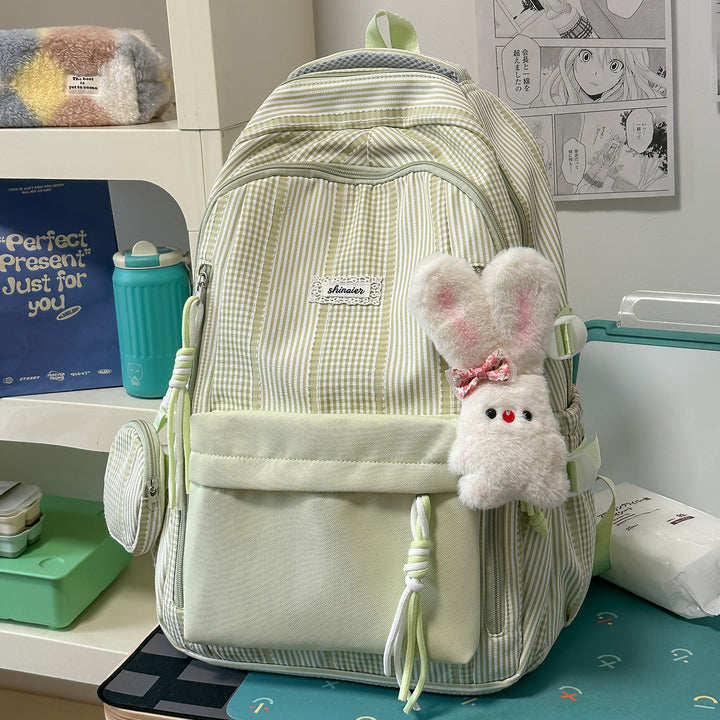 Multifunktionaler gestreifter Rucksack Karnz