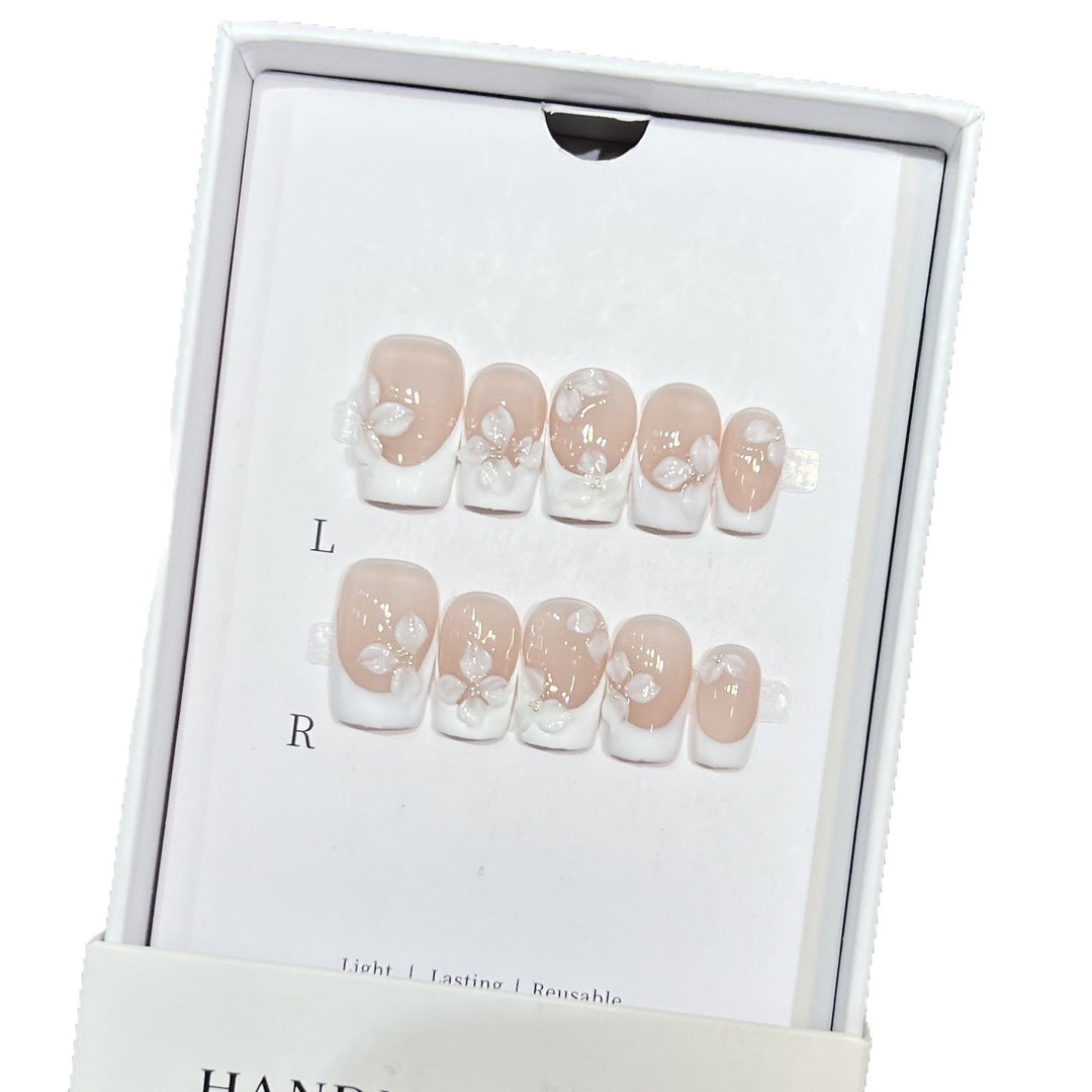 Elegante Blumen Design Druck-Nägel