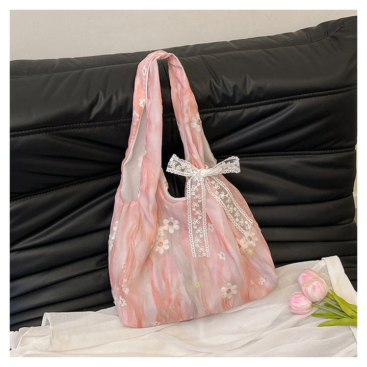 Elegante floral bedruckte Schulter Tote Bag Karnz