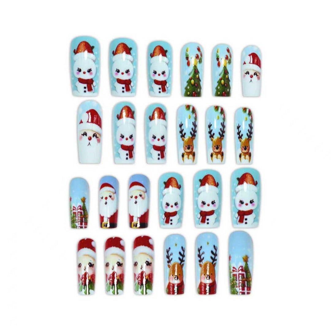 Festliches Feiertags-Charakter-Nagelkunstset Karnz