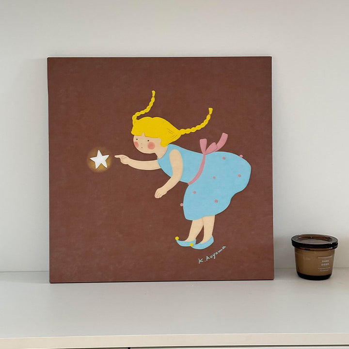 Verspielt Sternen Kinder Wandkunst