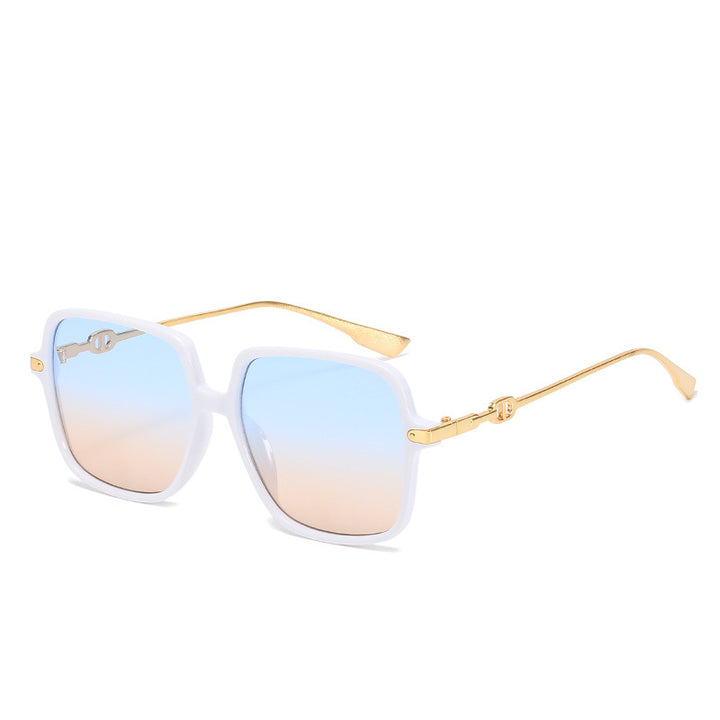 Oversized Chic Quadratrahmen Sonnenbrille Karnz
