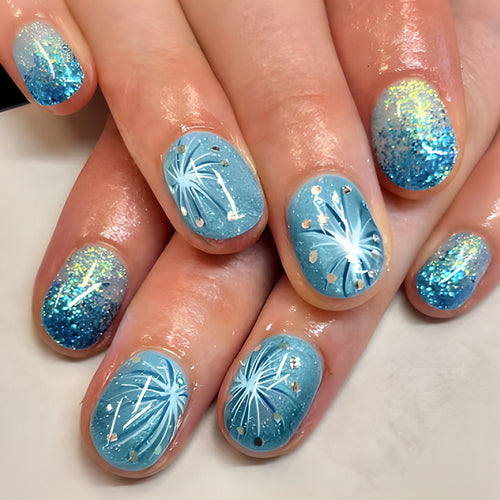 Glitzerndes Gel-Nagelkunstdesign Karnz