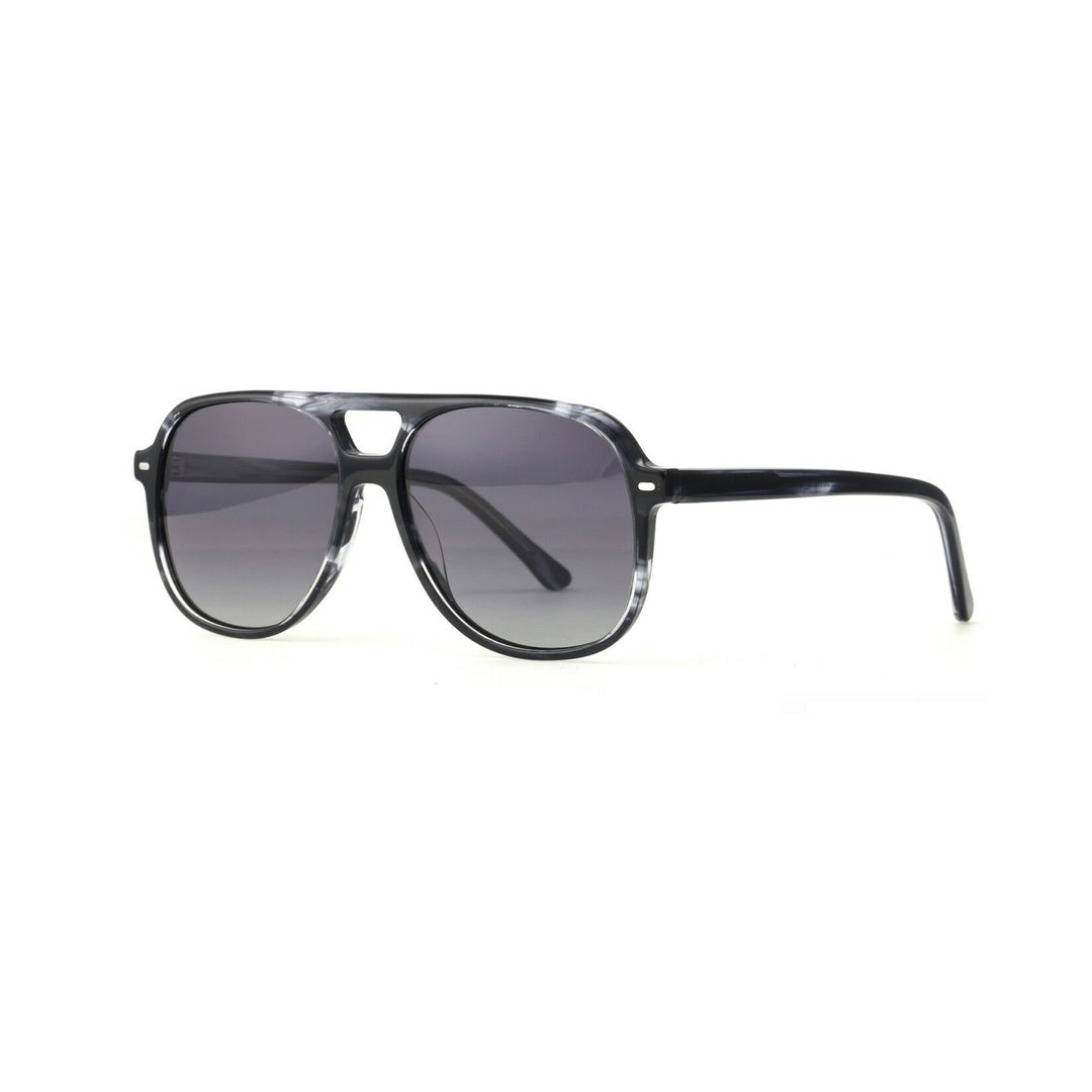 Damen stilvolle quadratische Sonnenbrille mit modernem Schildpatt-Design Karnz