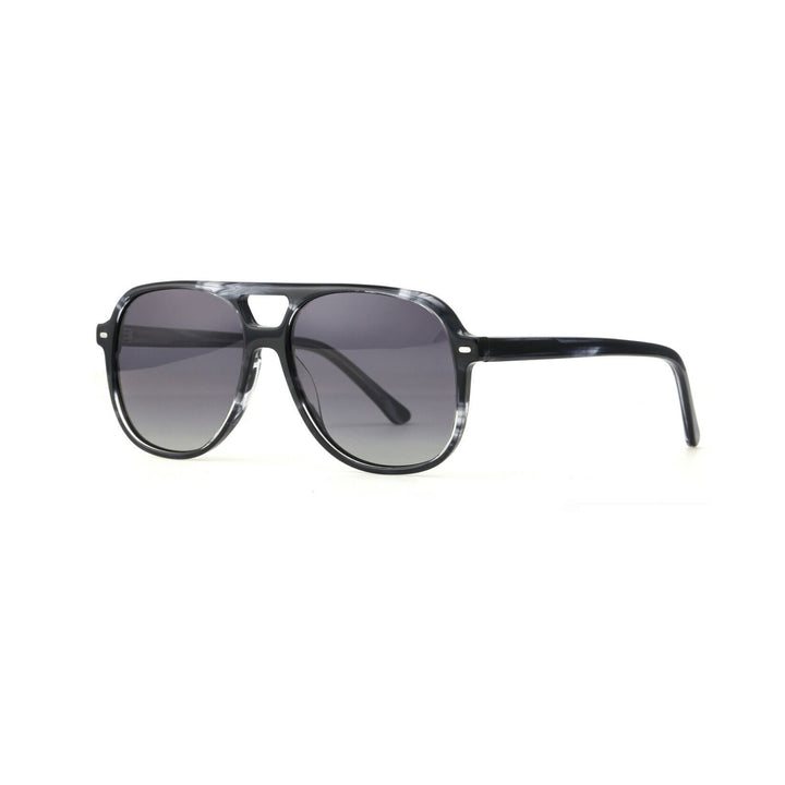 Damen stilvolle quadratische Sonnenbrille mit modernem Schildpatt-Design Karnz
