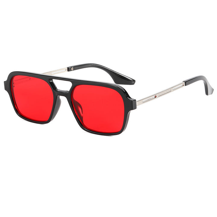 Fette Rechteckrahmen Sonnenbrille Karnz