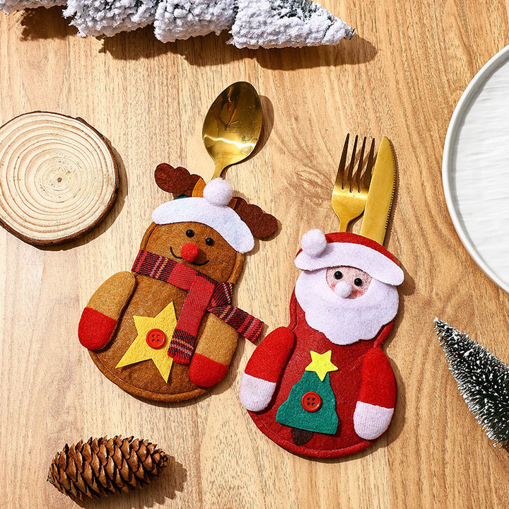 Lustige Schneemann Besteckhalterung Karnz