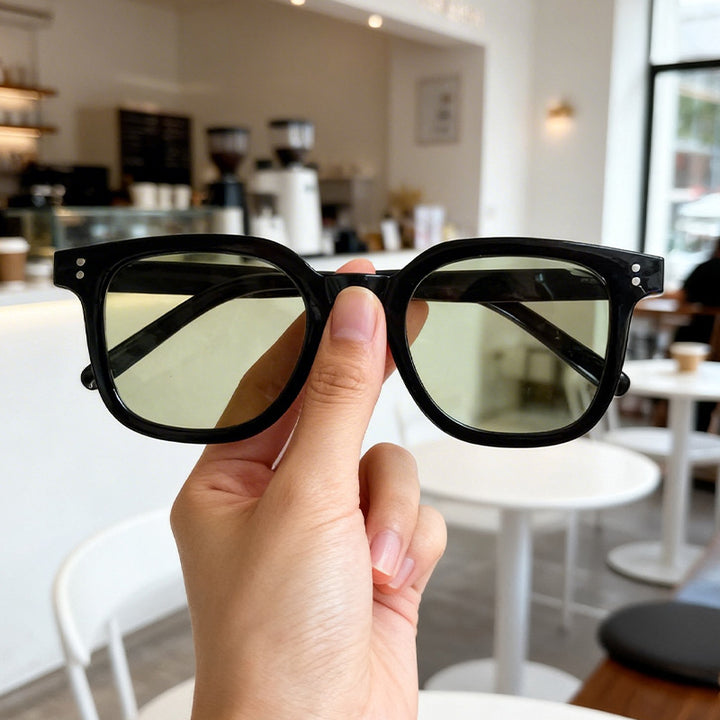 Moderne Übergrößen Quadratische Sonnenbrille Karnz