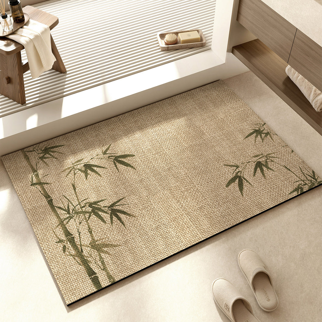 Dekorative florale Muster Badematte