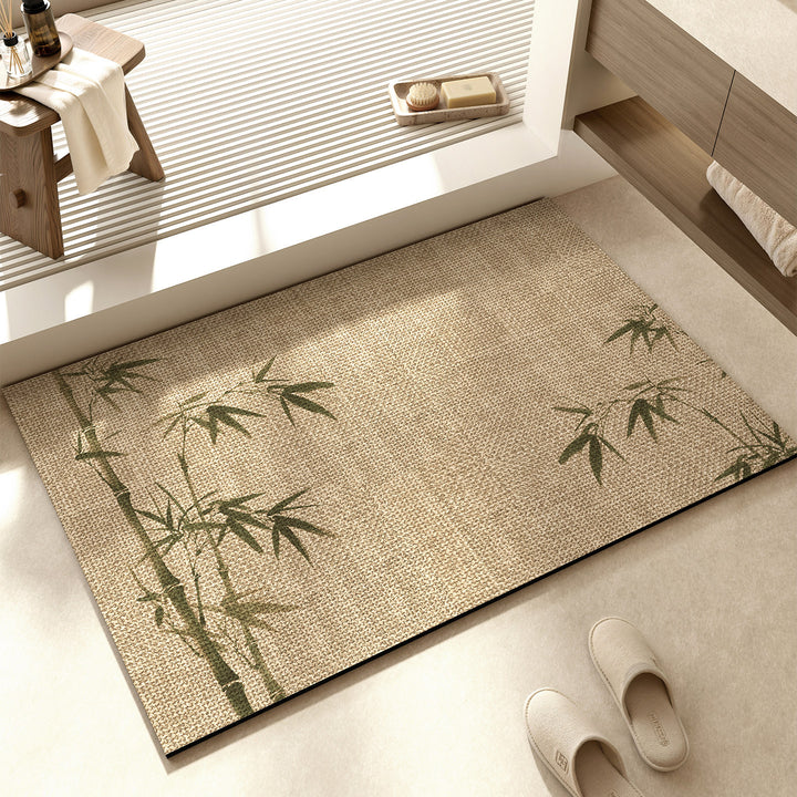 Dekorative florale Muster Badematte