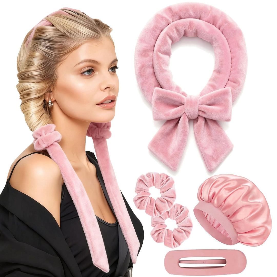 Hitzefreies Satin-Haarlocken-Set