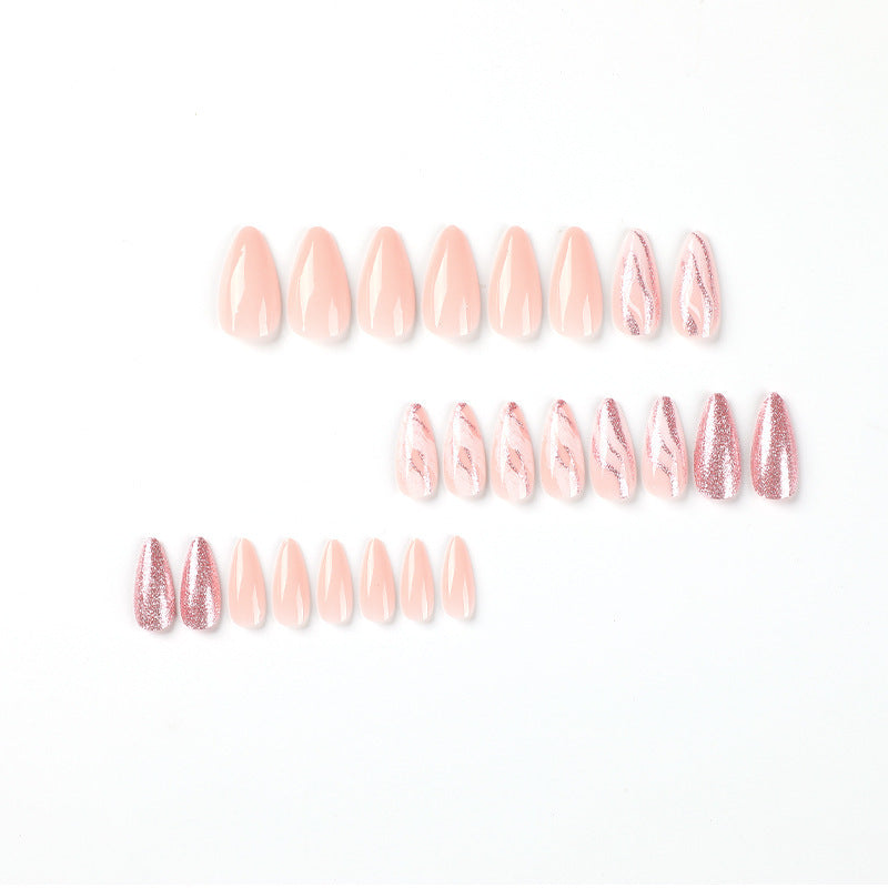 Elegante Glitzer Gel Nagelkunst Tipps Karnz