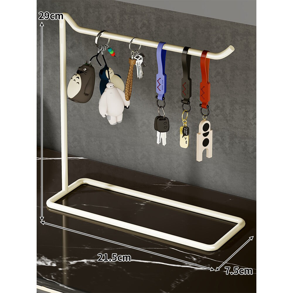 Desktop Schlüsselanhänger Organizer Stand Minimalistischer Metall Hängender Schlüsselhalter Rack