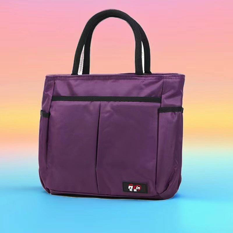 Multi-Pocket Candy Print Tote Bag Karnz