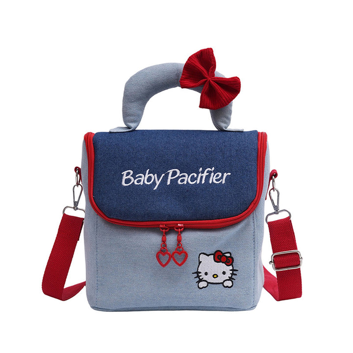 Stylische Denim Schnuller Tasche Karnz
