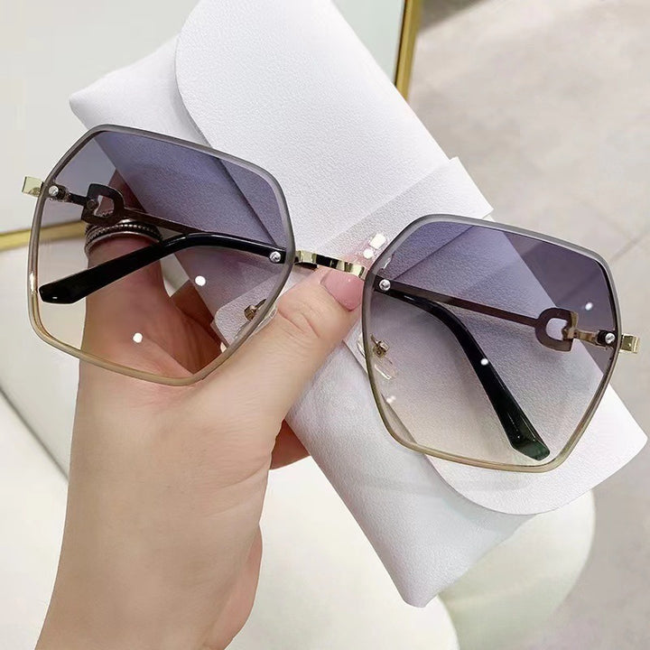 Stylische Oversized Quadrat Sonnenbrillen