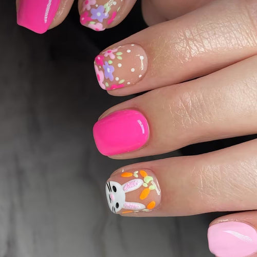 Blumenmuster Nagelkunstdesign Karnz