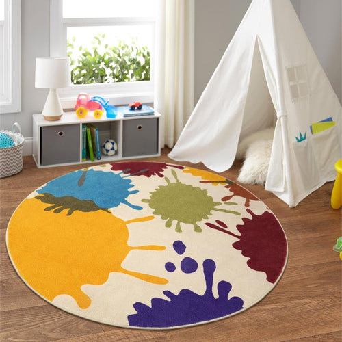 Bunt Verspielter Teppich